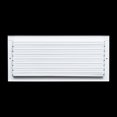 thumbnail image 5 of Fits 20x8 Duct Opening Steel Adjustable Air Supply Grille by Handua | Register Vent Cover Grill for Sidewall and Ceiling | White | Outer Dimensions: 21.75" X 9.75", 5 of 9