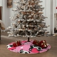 thumbnail image 4 of Sikiie Panda Heart Valentine Pink Nativity Christmas Tree Skirt, Jesus Christian Winter Holiday Tree Mat Decoration(30-48IN)48", 4 of 6