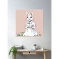 thumbnail image 2 of Nurse Bunny Poster Wall Art, Modern Wall Decor, 24x24 UNFRAMED, 2 of 3