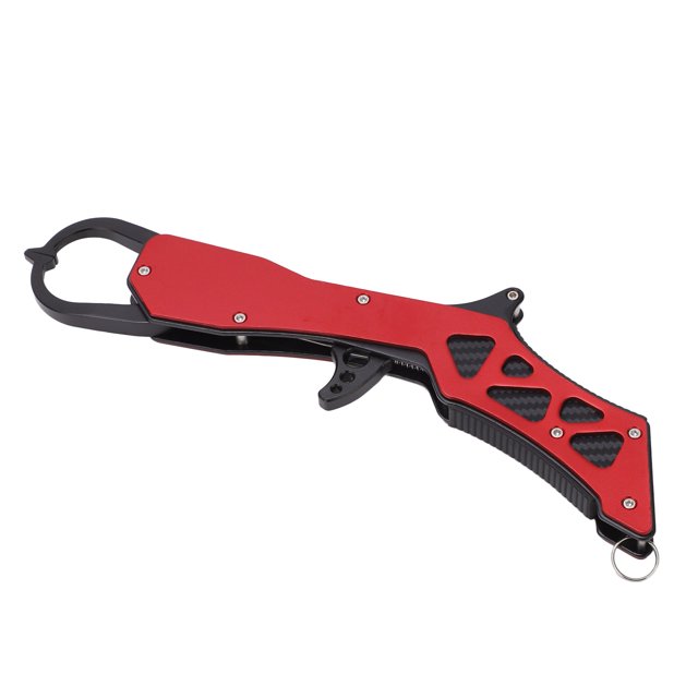 BOROCO Alicates De Agarre De Pesca, Alicates De Controlador De Pescado De Aleación De Aluminio, Abrazadera De Agarre De Labios, Herramienta De Pesca, Regalo De Pesca para Hombres(Rojo)