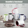 thumbnail image 4 of Sublimation Mugs 15 oz Set of 12 Bulk Coffee Mugs with Box Sublimation Blanks Tazas Para Sublimar Coffee Cups 6 White and 6 Black, 4 of 9