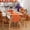 A003- C, variant on Halloween Table Decorations, Halloween Pumpkin Decor, Halloween Table Runner, Dining Table Runner, 37X13 Inch 1Pc 3D White Pumpkin Pattern Halloween Fabric Runner, Soft Knitted