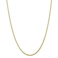 thumbnail image 1 of 14K Yellow Gold 2.15mm Diamond Cut Extra-Light Rope Chain 16 Inch, 1 of 5