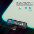 thumbnail image 4 of IBAOLEA RGB Gaming Mouse Pad, Multifunctional Gaming/Office Desk Pad, PU Leather Waterproof Surface, Computer Keyboard Mouse Mat, Non-Slip Rubber Base (Pale Green, 31.5'' x 15.7'') Pale Green, 4 of 7