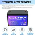 thumbnail image 3 of HayaEnergy Lithium Iron Phosphate 12.8 Volt Automotive Battery, Top Post, 3 of 11