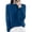 Blue, variant on yillto Womens Mock Neck Sweater Soft Long Sleeve Warm Lightweight Undershirts Tops for Fall Winter