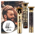 thumbnail image 2 of Recortadora de pelo inalámbrica para barba para hombre, recargable por USB, carga rápida, larga duración de la batería., 2 of 5