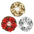thumbnail image 2 of 16 Inches Christmas Wreath Merry Christmas Front Door Ornament Wall Artificial Pine Garland for Xmas Party Decoration, 2 of 8