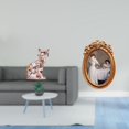 thumbnail image 2 of Figura decorativa de gato para escritorio, marco de fotos, adorno de resina y cerámica con diseño vintage y líneas elegantes, ideal para el hogar o la, 2 of 8
