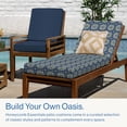 thumbnail image 3 of Honeycomb Essentials Cojín Para Tumbona De Exterior, 21 X 70 Pulgadas, Cojín Para Silla De Patio Azul Con Medallón Medina, 3 of 5