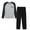 Black, variant on MoFiz Men's Bamboo Pajamas Set Long Sleeve Crew-Neck Top and Pants with Pockets Loungewear 2-Piece for Men