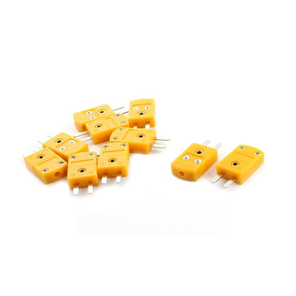 10 Pieces K Type Thermocouple Wire Cable Male Connector Plug