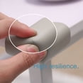 thumbnail image 3 of 2pcs Desk Table Edge Foam Corner Cushion Guards Strip Soft Bumper Protector with Stick Tape Gray, 3 of 7