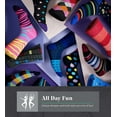 thumbnail image 6 of Marino Mens Dress Socks - Fun Colorful Socks for Men - Cotton Funky Socks - 6 Pack, 6 of 8