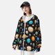 thumbnail image 3 of Fotbe Planets In Deep Space Chaqueta con Protección Solar UPF 50+ para Hombre y Mujer, Camisa con Capucha y Bolsillos-Large, 3 of 7