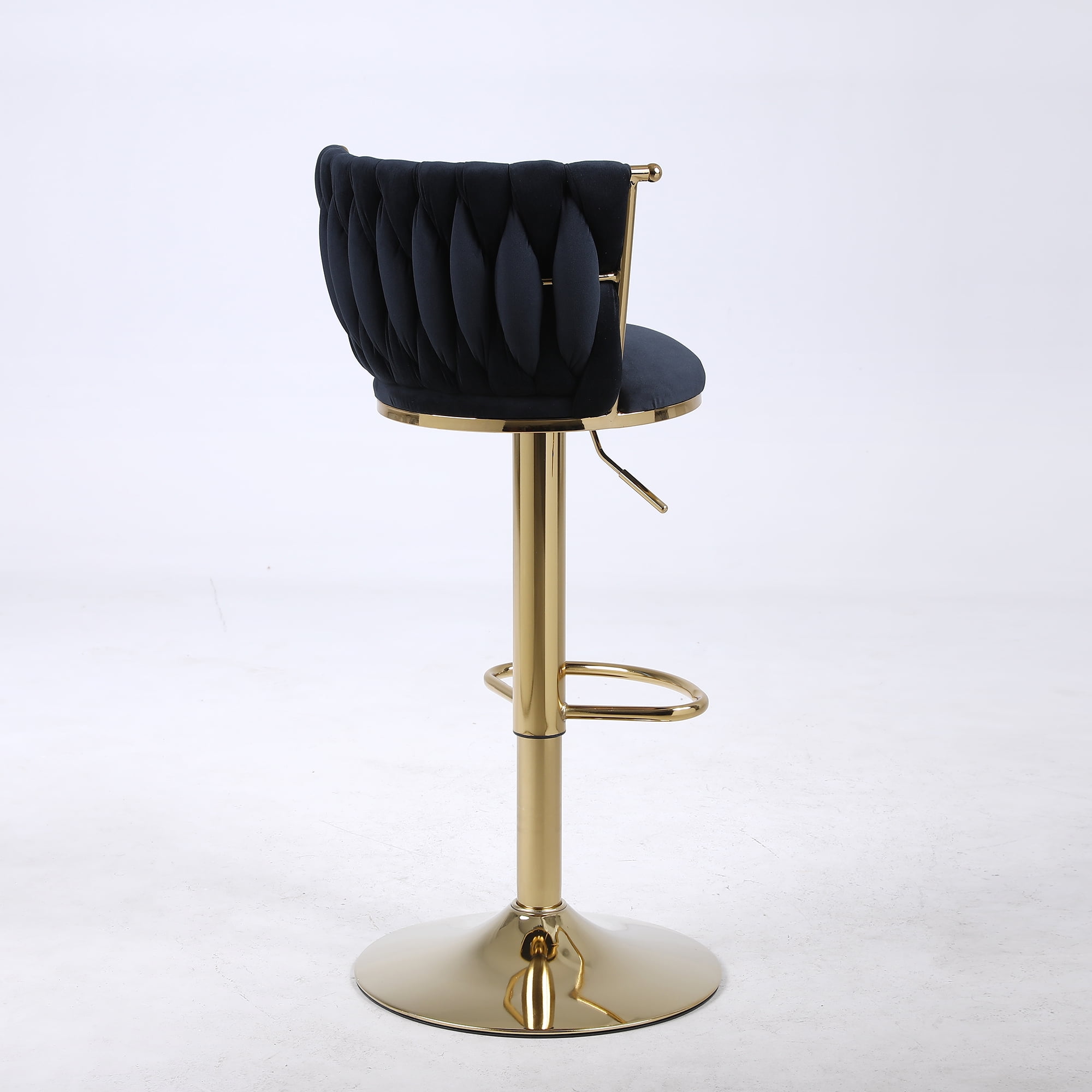Kepooman Swivel Bar Stools Set of 2, Barstools with Back and Footrest, Counter Height Dining Chairs for Kitchen Pub, Black Kepooman Swivel Bar Stools Set of 2, Barstools with Back and Footrest, Counter Height Dining Chairs for Kitchen Pub, Black