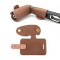 thumbnail image 3 of Protector de zapata de cambio de motocicleta de cuero premium profesional marrón L, 3 of 5