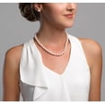 thumbnail image 4 of 14K Gold 8.0-8.5mm AAA Quality Round White Freshwater Cultured Pearl Necklace for Women in 18 Princess Length, 4 of 7