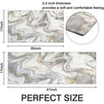 thumbnail image 3 of Gold White Gray Kitchen Rugs and Mats Set of 2, Anti-Slip Washable Kitchen Mats, Marble Kitchen Runner Mat for Kitchen, Dining Room, Flooring, Home, Office, Sink, Laundry Room, 17x30+17x47 Inch, 3 of 6