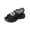 Summer Shoes # Black, variant on Womens Sandals Summer Open Toe Stretch Knit Sock Style Rose Pattern Thick Sole Elastic Casual Everyday Footwear Ladies Travel Resort Shopping Essential