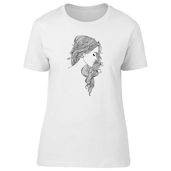 Beautiful Vintage Lady, Sketch Tee Women's -Image by Shutterstock