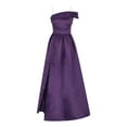 thumbnail image 3 of Lolmot Women Temperament Off the Shoulder Prom Dress Camis Swing Long Ball Dresses Wedding Dress Sexy High Slit Satin A Line Formal Evening Gowns Cocktail Dresses, 3 of 4