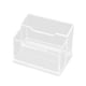 thumbnail image 5 of Porta tarjetas de presentación, expositor de acrílico, mostrador transparente, escritorio, tarjetero, 2 ranuras 105x66x63 cm, 5 of 9