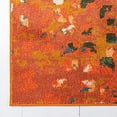 thumbnail image 5 of Unique Loom Jardin Collection Colorful, Vibrant, Abstract, Modern Area Rug, 3 ft 3 in x 5 ft 3 in, Orange/Olive, 5 of 5