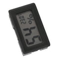 thumbnail image 1 of Thermometer Hygrometer Black LCD HD Digital Display Embedded Electronic Temperature Humidity Meter for Locker Cigar Box, 1 of 9