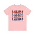 thumbnail image 2 of Women's Groovy Retro America Coquette Bow 4th of July Shirt, 2 of 12
