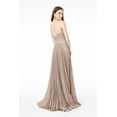 thumbnail image 3 of Women's Elizabeth K Pleated Glitter Prom 2026 Dress Gl2905 Dusty Rose Pink Size L, 3 of 5