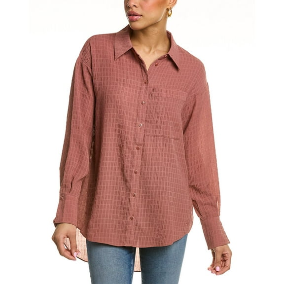 Ted Baker womens Textured Shirt, 0, Purple