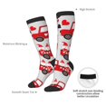 thumbnail image 6 of Fotbe Gnomes On The Car print Women's Men's Novelty Crew Socks Cotton Socks Knee High Socks for Walking,Running,Nurses,Pregnancy, 6 of 8