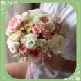 thumbnail image 4 of YANTONG 2 Pcs Wedding Bouquet Holders Bridal Foam Floral Handle Holder with Slanted Handle for Artificial Fresh Flower Arrangements Bride Wedding Cascading Supplies, 4 of 5