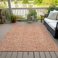 thumbnail image 6 of Addison Rugs Chantille Indoor/Outdoor Transitional Floral Salmon Washable Rectangle Rug, 8' x 10', 6 of 6