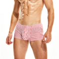 thumbnail image 3 of PEASKJP Big and Tall Underpants Mens Boxer Briefs Cotton Stretch Underwear for Men (Red,M), 3 of 4