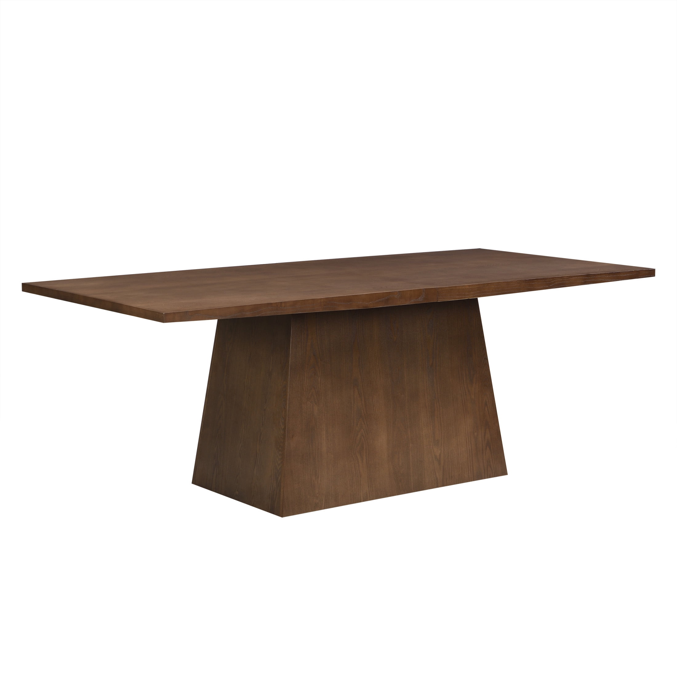 Christopher Knight Home 82" Pedestal Dining Table, Rectangular Seats 6-8, Solid Wood & MDF, Walnut