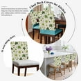 thumbnail image 3 of Green Shamrocks Chair Covers Set of 8 St. Patrick's Day Chair Back Covers Stretch Removable Washable Slipcovers Protector for Dining Room Kitchen Party Decor, 3 of 5