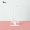 thumbnail image 3 of Unique Bargains 2Pack 3' Height Acrylic T Bar Earring Display Stand Jewelry Storage Rack, Clear, 3 of 6
