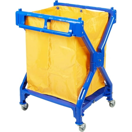 Commercial Laundry Cart with Wheels | 350 LBS Load | Foldable