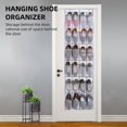 thumbnail image 3 of 2Pcs 24 Large Mesh Pockets Storage Bag Behind the Door Shoe Organizer Over the Door Shoe Rack Shoe Shelf White, 3 of 7