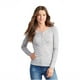 thumbnail image 1 of Aeropostale - Camiseta henley acanalada para mujer, gris, pequeña Aeropostale henley, 1 of 2