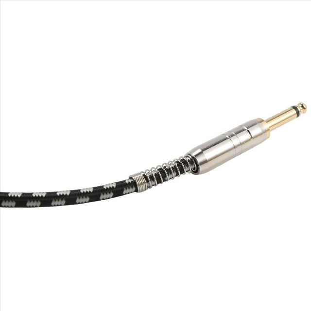 Cable de Guitarra Cables de Instrumentos de 10 Pies Cable de Amplificador de Guitarra Eléctrica Cable de 6,35 mm con Conector Chapado en de 1/4 de Pulgada con Red Trenzada