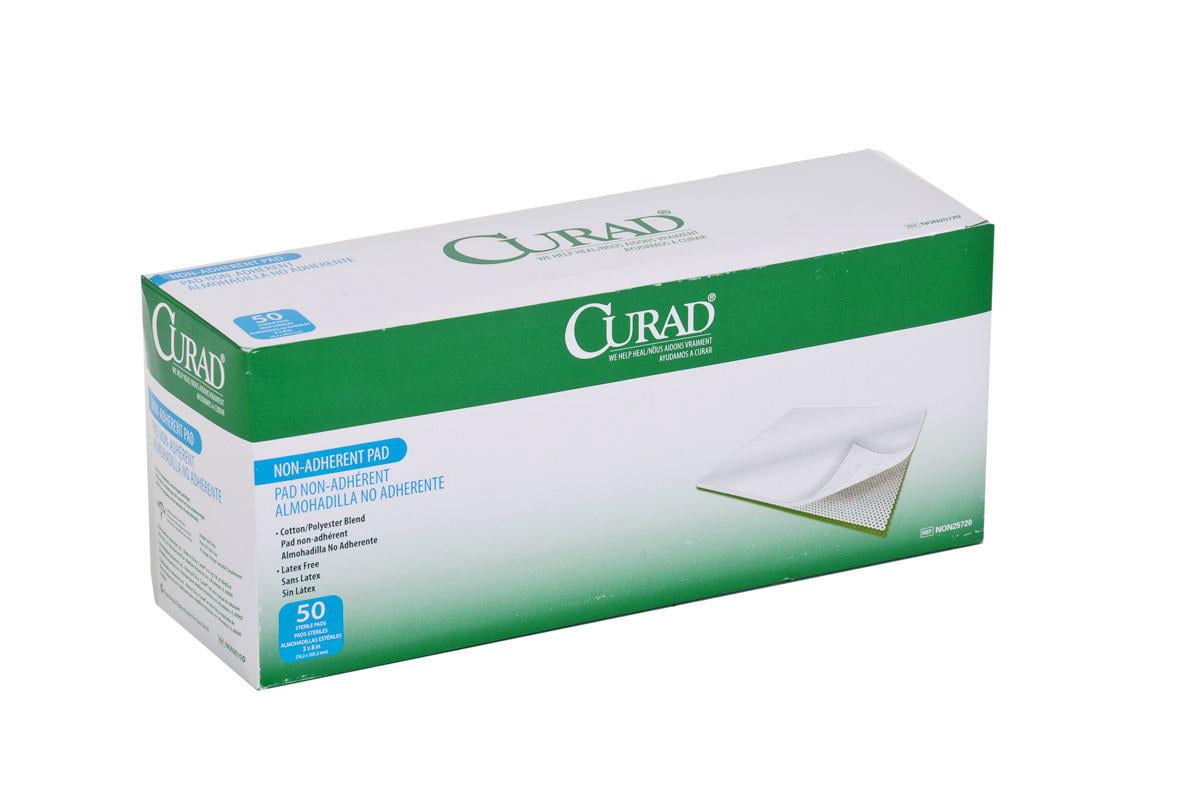 Curad Sterile Nonadherent Pads, 3' X 8', 50 Count