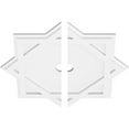 thumbnail image 7 of 18"OD x 2"ID x 10"C x 1"P Axel Architectural Grade PVC Contemporary Ceiling Medallion, Two Piece, 7 of 7