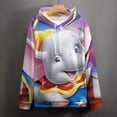thumbnail image 4 of Dumbo Hoodie 3D Print Pullover Hooded Long Sleeve Sweatshirts Tops Blouse with Pocket for Mens Womens, 4 of 8