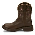 thumbnail image 3 of Justin Boots Womens Gemma Embroidered Round Toe Cowboy  Casual Mid Calf Boo, 3 of 5