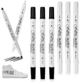 thumbnail image 3 of Thinsony 6pcs Plastic Creativity With White And Black Dual Tip Textile Markers Creative Textile, 3 of 6
