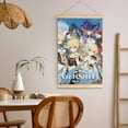 thumbnail image 5 of Genshin Impact Wooden Shaft Hanging Poster Home Decor Poster Wall Art Painting For Living Room Bedroom 20"X30", 5 of 7