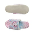 thumbnail image 5 of COEQINE Axolotl Chery Blossom Blue Pink Winter Slippers for Women, Fall Fuzzy Slippers Comfortable Open Toe Home Shoes Lightweight Warm Indoor House Slides for Trip Hotel Bedroom, 36-37, 5 of 7